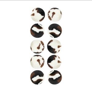 Cow Print Christmas tree ornament